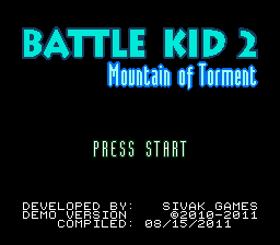 Battle Kid 2 (demo) Title Screen